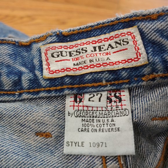 Vintage 80's GUESS? Denim Shorts - Picture 7 of 8